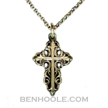 Engraved Sterling Silver Christian Pendant
