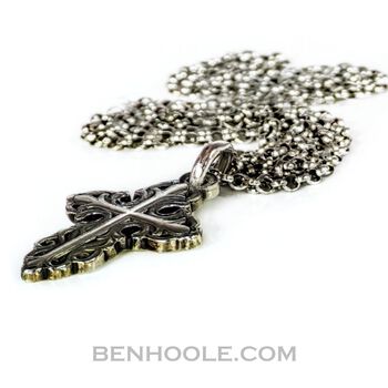 Sterling Silver Baroque Christian Cross