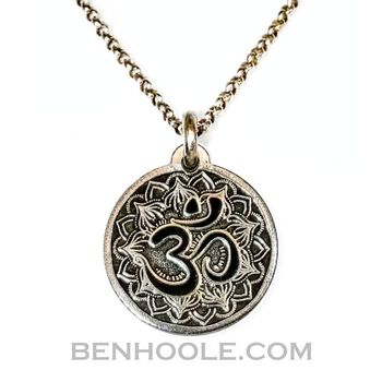 OM Sterling Silver Pendant