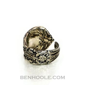 Gorgeous Sterling Silver Ring Converted From Antique Silverware
