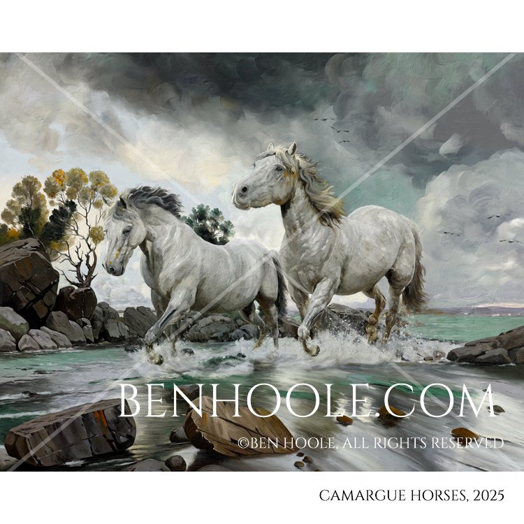Camargue Horses by Ben Hoole